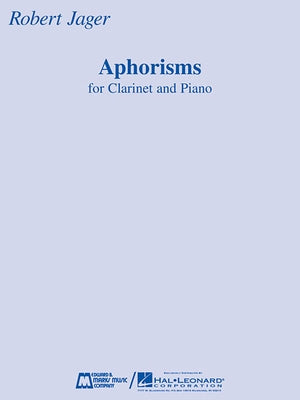 Aphorisms: Clarinet and Piano by Jager, Robert