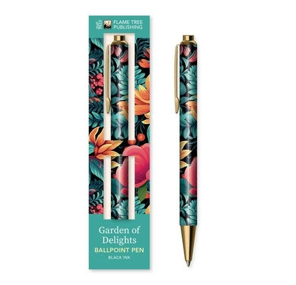 Garden of Delights Boxed Decorative Ballpoint Pen by Flame Tree Studio