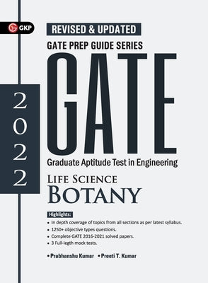 Gate 2022: Life Science Botany - Guide by GKP. by Prabhanshu Kumar, Er Preeti T. Kuma