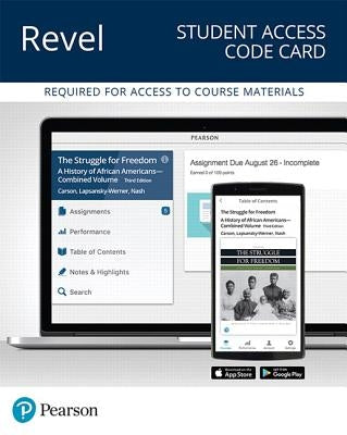 Revel for the Struggle for Freedom, Combined Volume -- Access Card by Carson, Clayborne