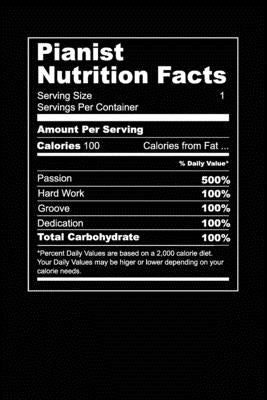 Pianist Nutrition Facts: Grab this product for a pianist who wants to share his nutrition facts with everyone. This is the diet of a musician. by Time, Planner