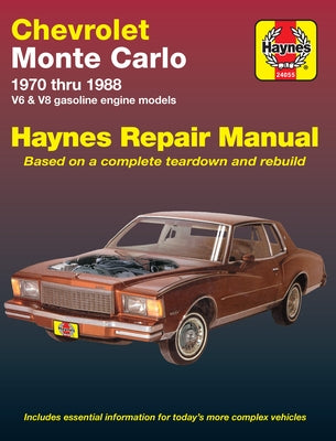Chevrolet Monte Carlo 1970-88 by Haynes, J. H.