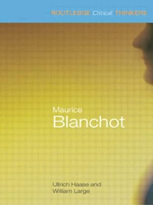 Maurice Blanchot by Haase, Ullrich