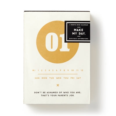 Make My Day Undated Desk Calendar by Brass Monkey