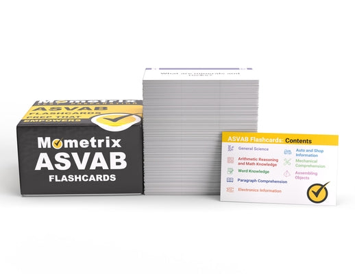 ASVAB Study Cards 2024-2025: ASVAB Test Prep and Practice Test Questions [Full Color Cards] by Mometrix