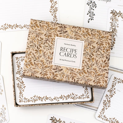 Recipe Cards: 50 Beautifully-Designed 4x6 Recipe Cards by Herold, Korie