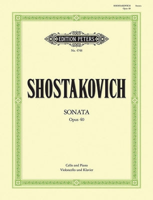 Cello Sonata in D Minor Op. 40 by Shostakovich, Dmitri