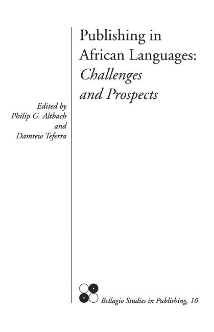 Publishing in African Languages by Altbach, Philip G.