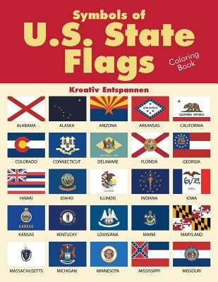 Symbols of U.S. State Flags Coloring Book by Kreativ Entspannen