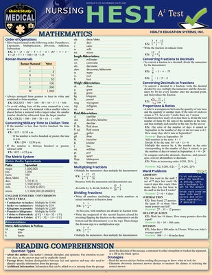 Nursing Hesi A2: A Quickstudy Laminated Reference & Study Guide by Davis, April Michelle
