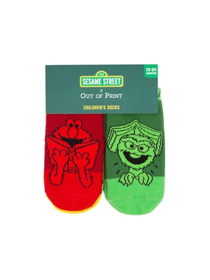 Sesame Street Baby/Toddler Socks 4-Pack - 0-12 Months by Out of Print