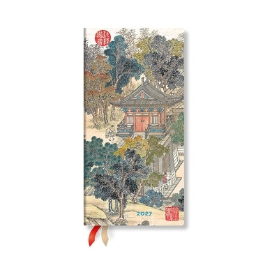 2027 Golden Age of Prosperity Slim Horizontal Hardcover 12-Month Weekly Planner, 160pg, 100gsm by Paperblanks (an Era in Jinling) by Paperblanks