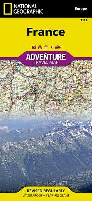 France Map by National Geographic Maps