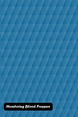 Monitoring Blood Pressure: Abstract blue geometric hexagons cover by Shamrock Logbook