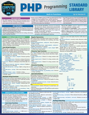 PHP Programming Standard Library: A Quickstudy Laminated Reference Guide by Nixon, Robin