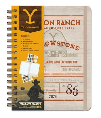2026 Yellowstone: The Dutton Ranch 13-Month Weekly Planner by Insight Editions