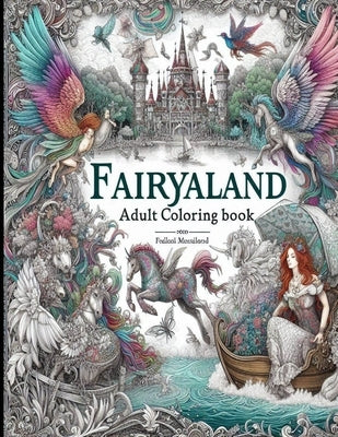 Fairyland Adult Coloring Book: Fairytale Designs of Enchanting Fairies, Magical Houses, and Fantasy Castles by Abraqi