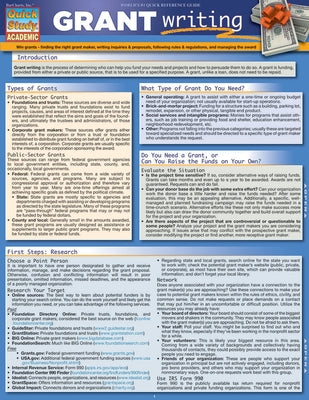 Grant Writing by McMillan, Martin