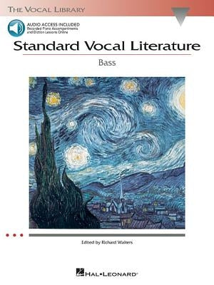 Standard Vocal Literature - An Introduction to Repertoire for Bass Book/Online Audio by Walters, Richard