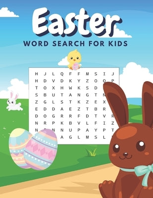 Easter Word Search For Kids: Large Print Word Search For Kids With Solutions And Different Levels Of Difficulty by Publisher, Happy Lion