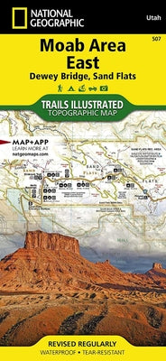 Moab Area East: Dewey Bridge, Sand Flats Map by National Geographic Maps