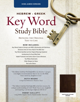 Hebrew-Greek Key Word Study Bible: KJV Edition, Brown Genuine Goat Leather by Zodhiates, Spiros