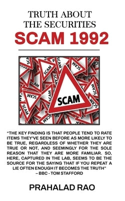 Truth about the Securities Scam 1992 by Rao, Prahalad Ra