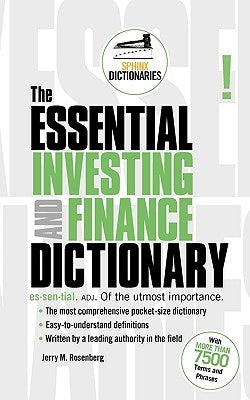 The Essential Investing and Finance Dictionary by Rosenberg, Jerry
