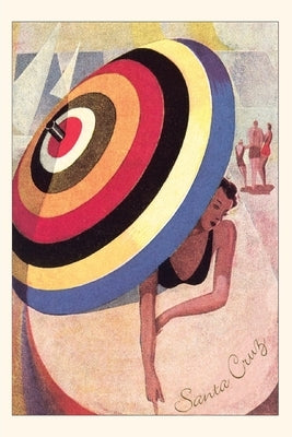 Vintage Journal Santa Cruz, Woman with Umbrella by Found Image Press