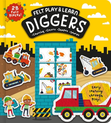 Felt Play & Learn Diggers by Barker, Alice