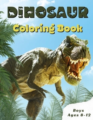 Dinosaur Coloring Book Boys Ages 8-12: Children's Inspirational Coloring Book With Mythical Creatures. by White, Pippa