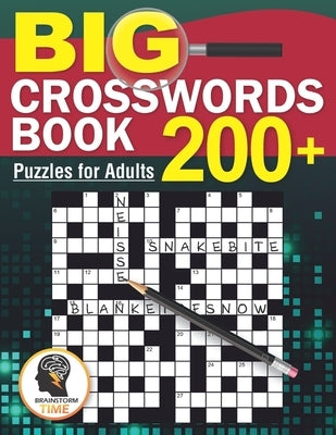 Big Crosswords Book: 200+ Puzzles for Adults by Time, Brainstorm