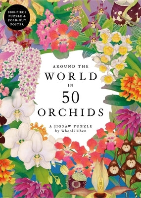 Around the World in 50 Orchids 1000 Piece Jigsaw Puzzle by Royal Botanic Gardens Kew