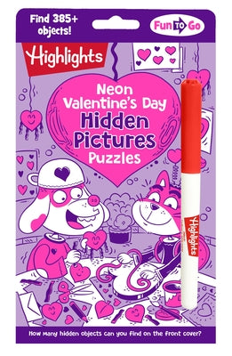 Neon Valentine's Day Hidden Pictures Puzzles by Highlights
