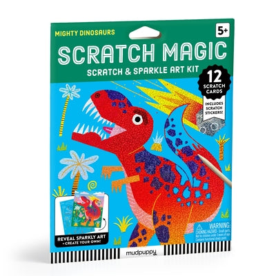 Mighty Dinosaurs Scratch Magic: Scratch & Sparkle Art Kit by Mudpuppy