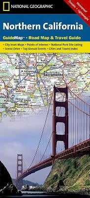 Northern California Map by National Geographic Maps