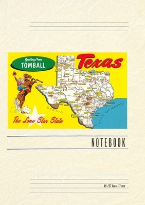 Vintage Lined Notebook Greetings from Tomball Texas by Found Image Press