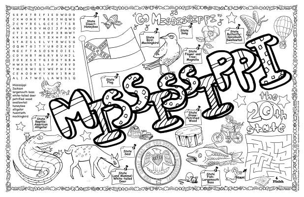 Mississippi Symbols & Facts Funsheet - Pack of 30 by Gallopade, International