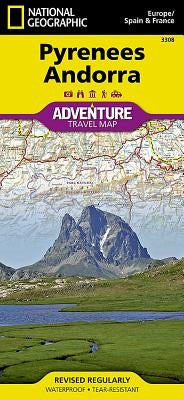 Pyrenees and Andorra Map by National Geographic Maps