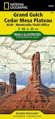 Grand Gulch, Cedar Mesa Plateau Map [Blm - Monticello Field Office] by National Geographic Maps