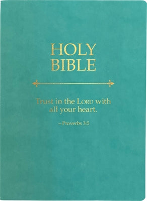 Kjver Holy Bible, Trust in the Lord Life Verse Edition, Large Print, Coastal Blue Ultrasoft: (King James Version Easy Read, Teal, Red Letter, Proverbs by Whitaker House
