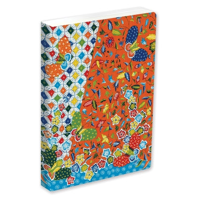 Journal Modern Batik Kawung Butterflies, Lined Paperback: Blank Lined 144 Page A5 Notebook by Tuttle Studio