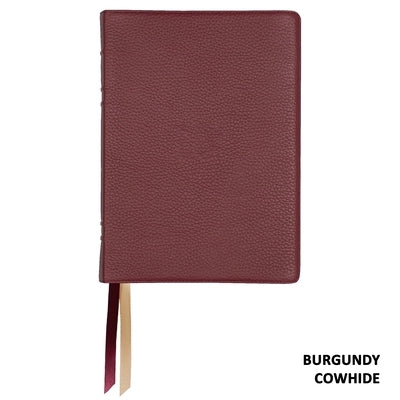 Lsb Giant Print Reference Edition, Paste-Down Burgundy Cowhide Indexed by Steadfast Bibles