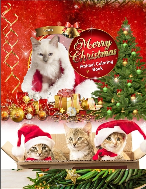 Lovely Merry Christmas Animal Coloring Books: Awesome 100+ Coloring Animals, Birds, Mandalas, Butterflies, Flowers, Paisley Patterns, Garden Designs, by Press House, Masab