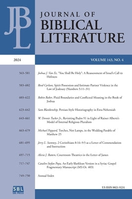 Journal of Biblical Literature 143.4 (2024) by Hylen, Susan E.