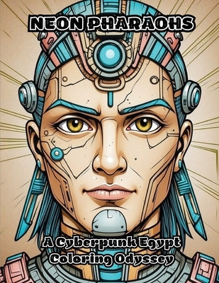 Neon Pharaohs: A Cyberpunk Egypt Coloring Odyssey by Colorzen