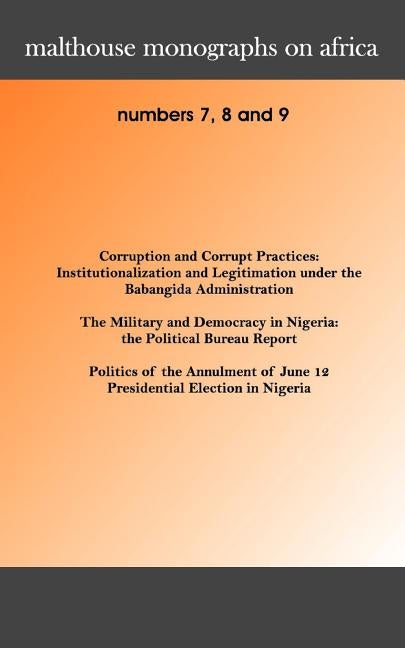 Malthouse Monographs on Africa. 7-9 by Oluyemi-Kusa, Dayo
