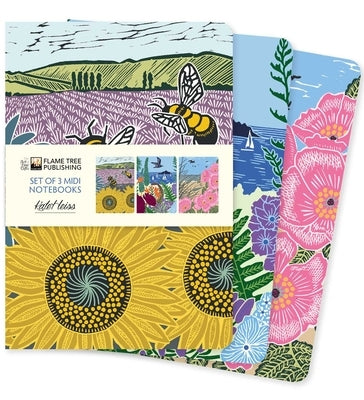 Kate Heiss Set of 3 MIDI Notebooks by Flame Tree Studio