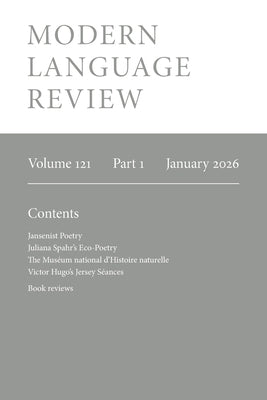 Modern Language Review (121.1) January 2026 by Wheeler, Duncan