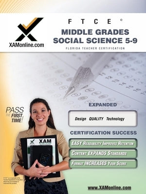 FTCE Middle Grades Social Science 5-9 Teacher Certification Test Prep Study Guide by Wynne, Sharon A.